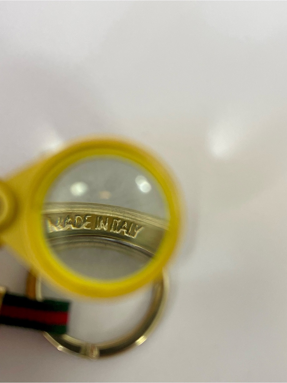 Vintage GUCCI Heart Sherry Line Strap Keychain Bag Charm - Picture 4 of 7
